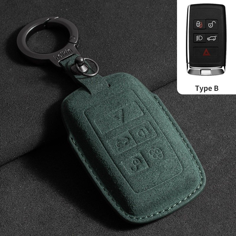 Кейс за ключ Land Rover / Range Rover тип B, зелен Кейс за ключ Land Rover / Range Rover тип B, зелен