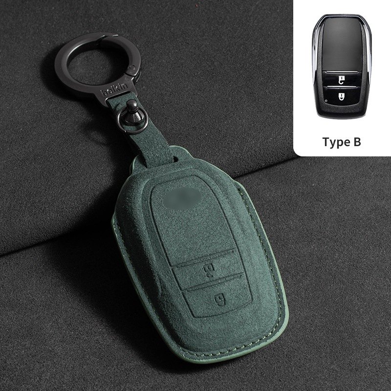 Кейс за ключ Toyota тип B, зелен