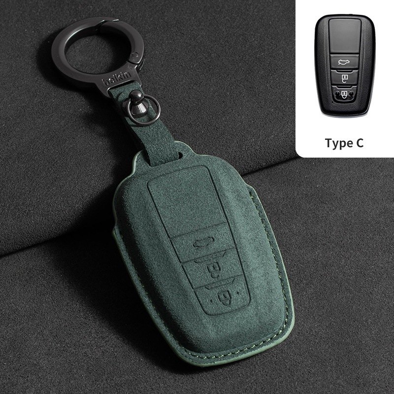 Кейс за ключ Toyota тип C, зелен
